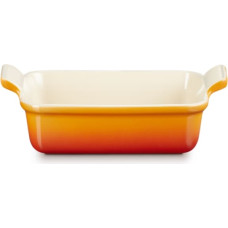 Le Creuset Cepamtrauks taisnstūra Heritage akmens masas 19x14cm / 1,1L oranžs