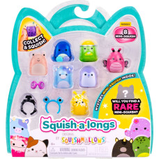 Squishmallows SQUISH-A-LONGS figūriņas, 8 gab., 2,5&nbsp;cm