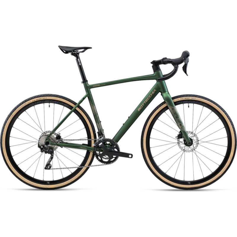 Bottecchia Grants velosipēds BOTTECCHIA Gravel Monster - GRX610 12s - C46 matēti zaļ&scaron; (XS)