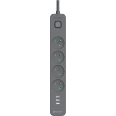 Tracer 47685 Power Line+ 5m (4 sockets +3x USB A)