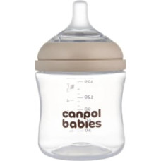 Canpol Natural Shape zīdaiņu pudelīte ar divzonu knupīti, 150 ml, 35/400