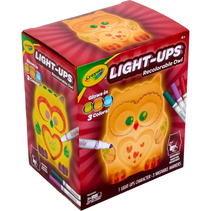 Crayola gaismas krāsojamā lampa Light-Ups Pūce, 74-7850