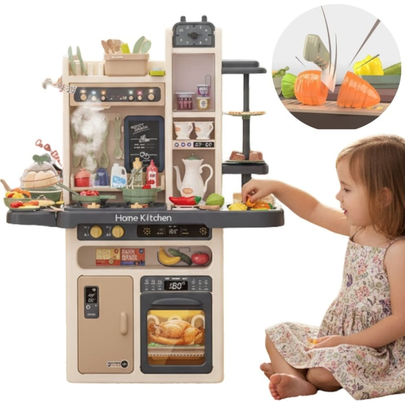 Woopie Interactive Kitchen with Steam Faucet with Water Circulation Effects 88 pcs.