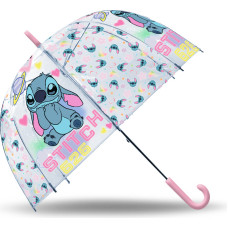 Kids Euroswan - Akcesoria Licencyjne TRANSPARENT BELL UMBRELLA 46CM STITCH