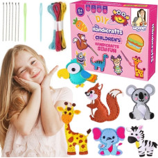 Woopie SEWING KIT FOR KIDS DIY FELT Keychains Animals