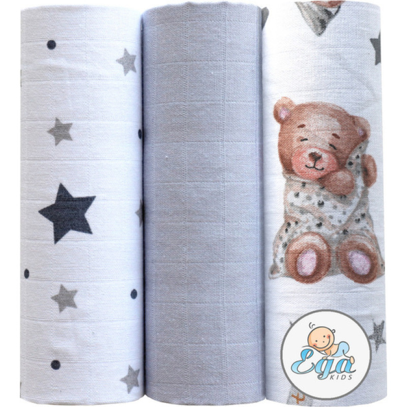Ega Kids Diaper - SET - 4618 - MUSLIN - EGA - size 60x80 cm  - nr 30