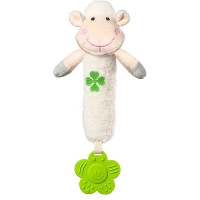 Babyono SWEET LAMBIE squeaky toy with a teether