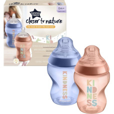 TOMMEE TIPPEE barošanas pudelītes, 260ml, 0m+, 2 gab., 42255005 ATLAIDE