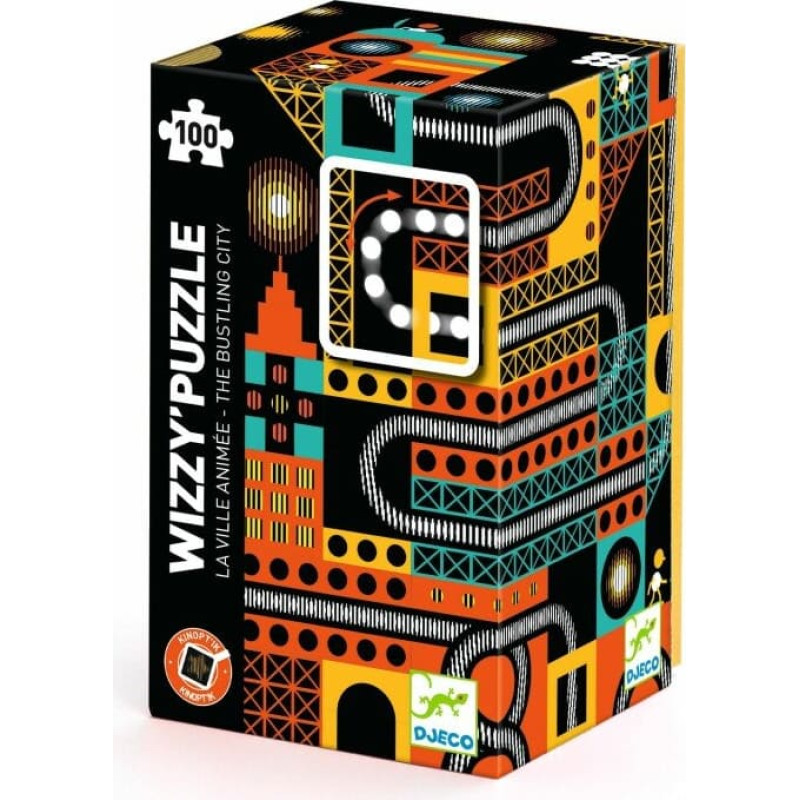 DJECO Wizzy puzle - Pilsētas dzīve - 100 gab. DJ07032