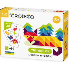 IGROTECO koka mozaīka Triangles 64 elem. IG0194