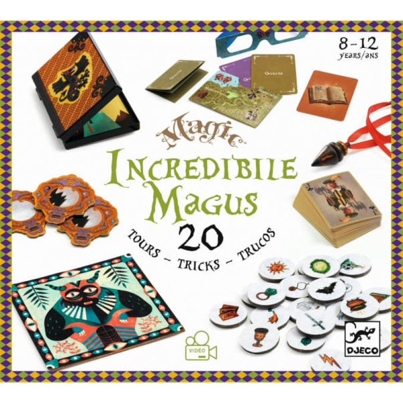 DJECO Burvju triku komplekts - Incredibile Magus - 20 triki DJ09963