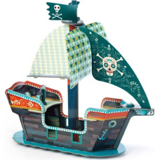 Saliekamā kartona rotaļlieta - Pirātu kuģis