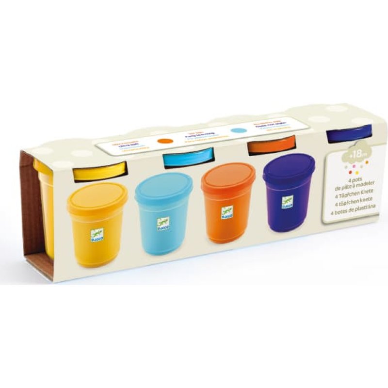 Plastilīns - 4 krāsas – Dabīgie toņi