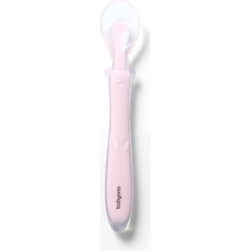 BABYONO silikona elastīgā karote 785/03 rozā