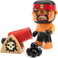 DJECO Arty Toys mini lelle Pirāts Riks un lielgabals, DJ06834