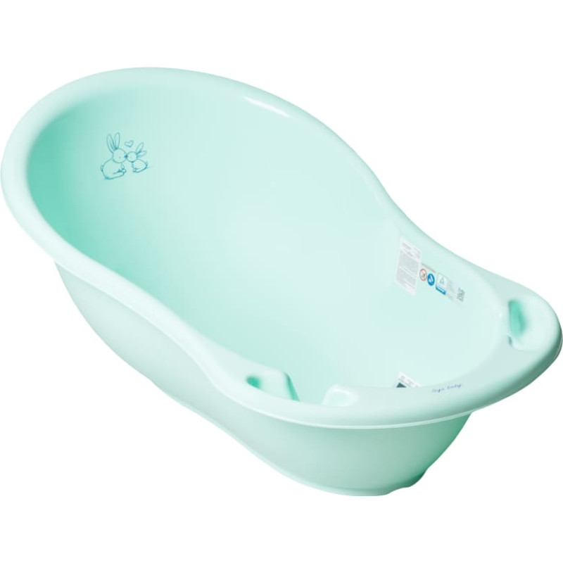 TEGA BABY RABBIT Bērnu vanna ar noteku 86cm, KR-004 peppermint
