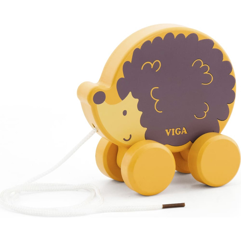 VIGA PolarB Koka velkamā rotaļlieta Hedgehog 18m+, 44003