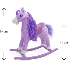 MILLY MALLY Bērnu šūpuļzirgs PRINCESS PURPLE