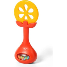 BABYONO JUICY ORANGE Kožamā rotaļlieta ar grabuli 3м+ 499/01