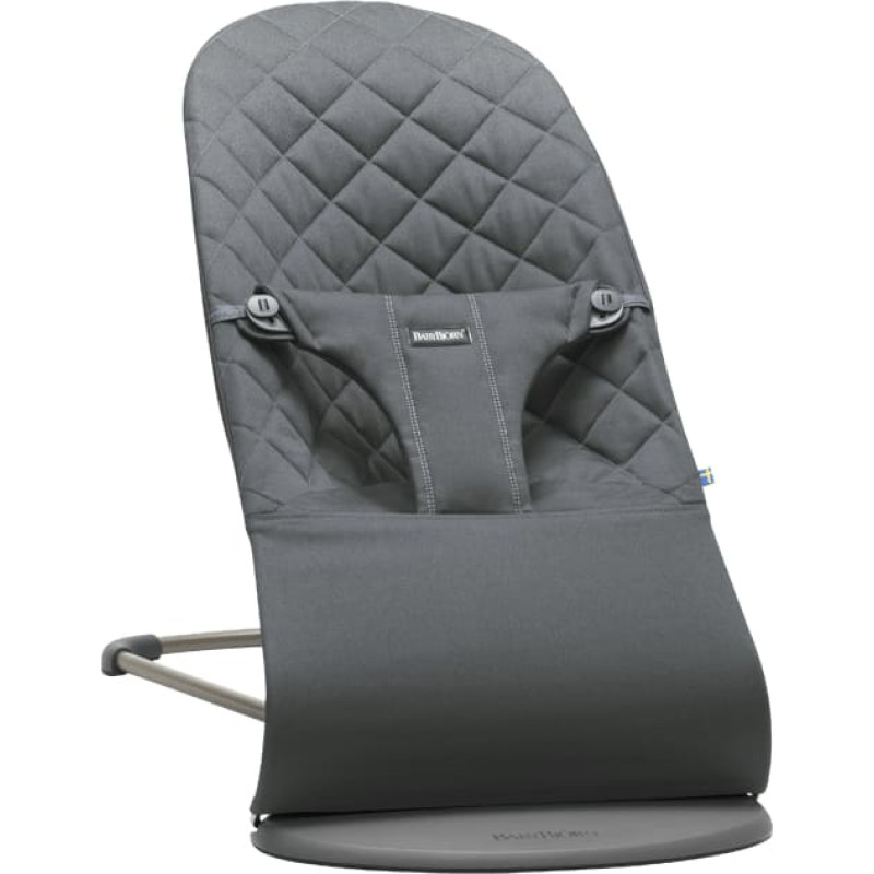 BABYBJORN Bouncer Bliss Cotton šūpuļkrēsliņš, Anthracite 006021