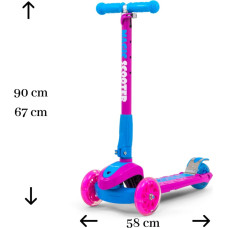 MILLY MALLY MAGIC SCOOTER skrejritenis PINK-BLUE