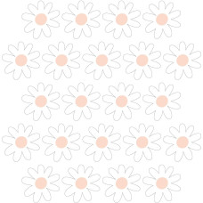 Pastelowe Lovesticker daisies VII