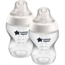 TOMMEE TIPPEE Closer to nature Easi-Vent barošanas pudele 260ml 0m+ 2gab. 42252071