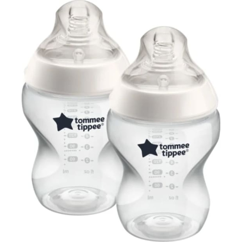 TOMMEE TIPPEE Closer to nature Easi-Vent barošanas pudele 260ml 0m+ 2gab. 42252071
