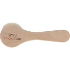 A large wooden goat hairbrush, BOC0535