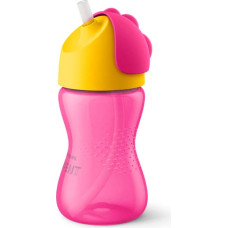 PHILIPS AVENT Bendy pudelīte ar elastīgu salmiņu 12m+ 300ml SCF 798/02 rozā