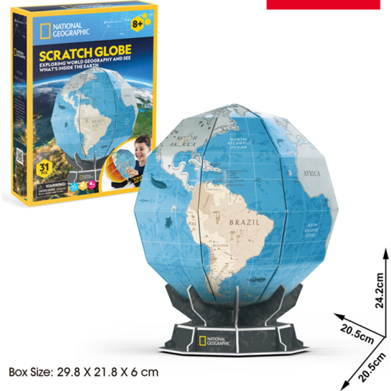 Cubic Fun CUBICFUN 3D puzle Scratch Globe