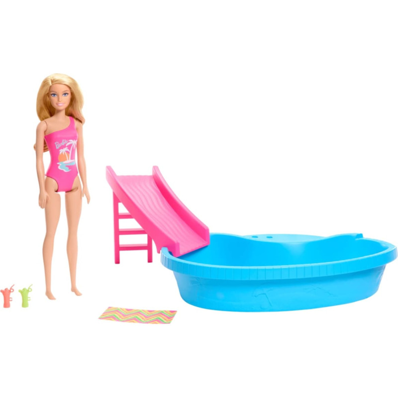 Barbie basseinikomplekt liumäega