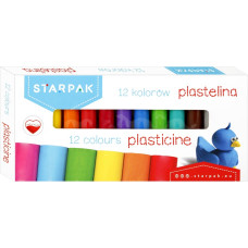 Starpak plastiliin, 12 värvi