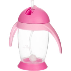 Bocioland sippy cup with weighted straw pink BOC0544