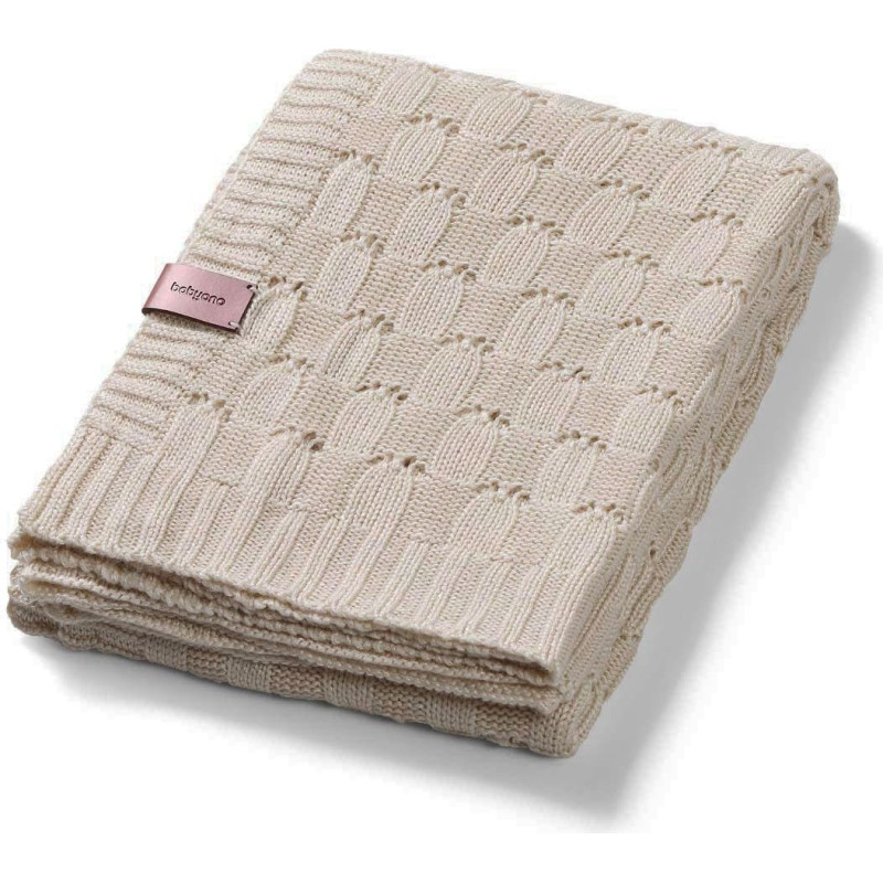 BABYONO bambusa adīta sedziņa-pleds 75х100сm, 1479/03 beige