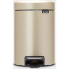 Brabantia atkritumu tvertne ar pedāli NewIcon, 3 l, Champagne - 304408