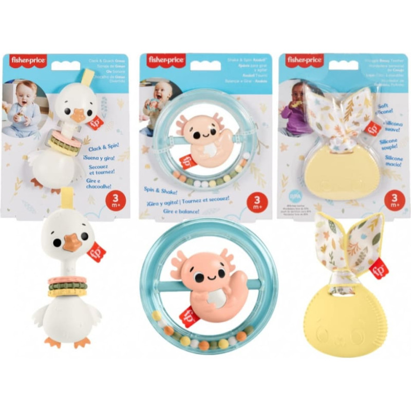 Fisher-Price® Sensimals sensoro aktivitāšu rotaļlietu asorti 1gab.