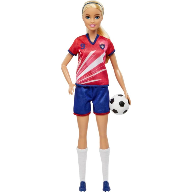 Barbie® jalgpallinukk, blond