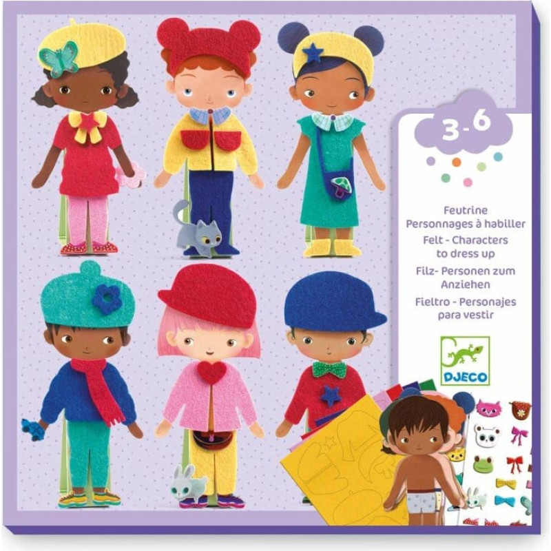 Djeco Filca kolāža - Mīkstie tērpi