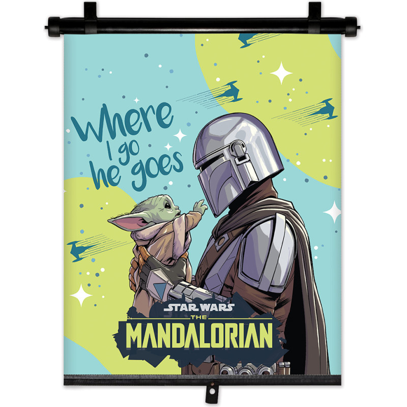 RETRACABLE AUTO SHADE MANDALORIAN