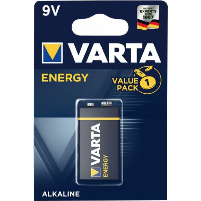 Varta Energy Alkaline 6LR61 9V patarei 1 tk