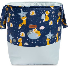 Sensillo BASKET FOR TOYS MEDIUM - FOXES NAVY