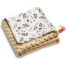 Sensillo MINKY BLANKET CAPPUCCINO TWIGS 75 X 100