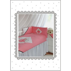 Belisima Baby Bedding set - 3 parts - 135/100/160 - CYRKOWY KOT PINK ***