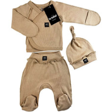 La Bebe ™ Baby Set Art.9-07-32 Cappuccino Bērnu komplektiņš no 3 daļam