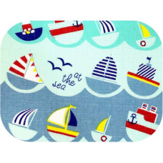 Ega Kids Diaper - 15906 - TETRA PRINT - EGA - STATKI NA MORZU - size 70x80 cm