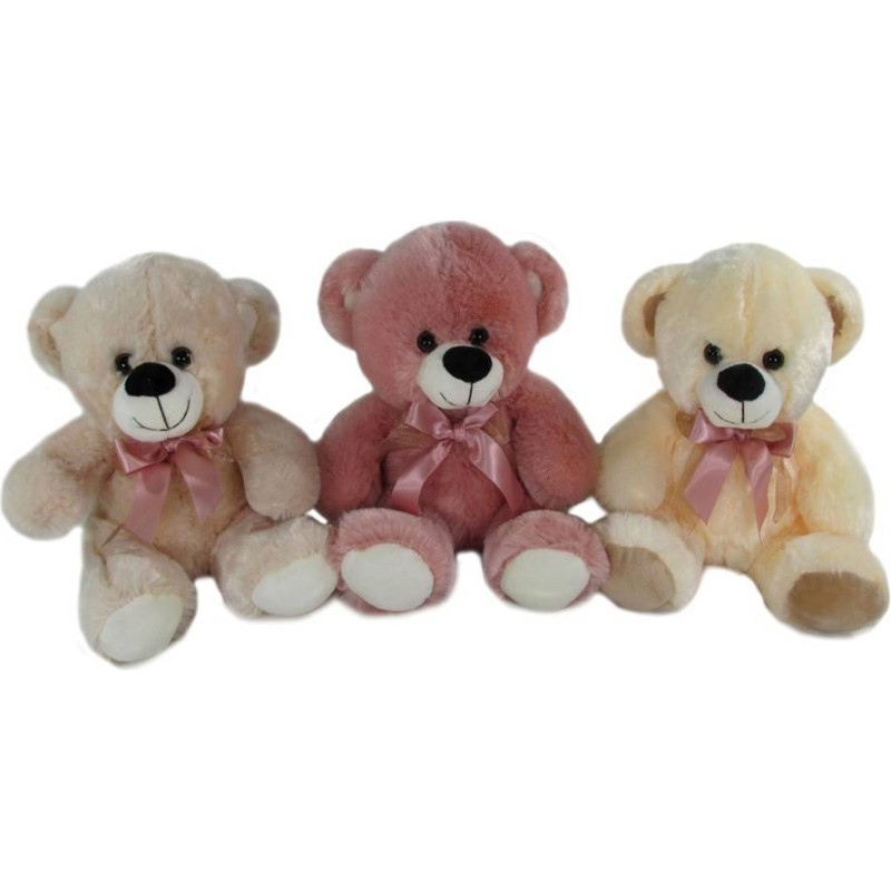 Sun-Day Plush toy - 3362 - TEDDY BEAR with BOW - size 30 cm