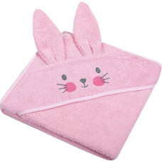 Duet Baby Bathing cover - 328 - TERRY - ANIMALS II - BUNNY - size 100x100- PINK