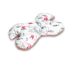 Sensillo Butterfly Pillow – birds retro pink