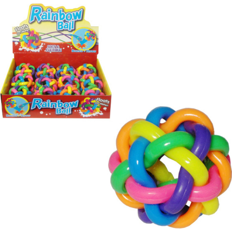 PIŁKA GUMOWA PLECIONA